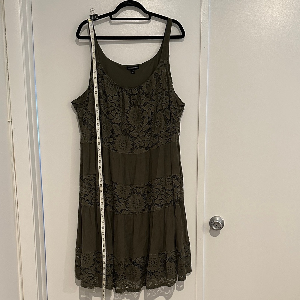 Lane Bryant, 👗 Olive Lace Dress, 26/28 Plus - Picture 2 of 6